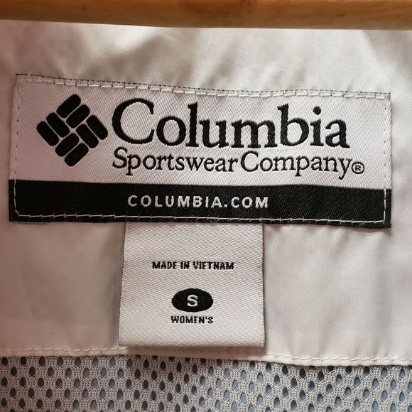 COLUMBIA Black & White Windbreaker Jacket Coat - Picture 4 of 12
